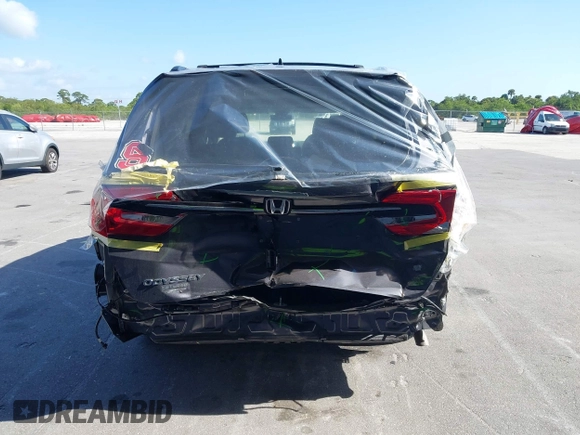 2024 Honda Odyssey EX-L with VIN 5FNRL6H65RB069145, listed as a IAAI auction lot 42120381 with 15,207 mi miles and . Bid and sale history available at DreamBid. Image 16.