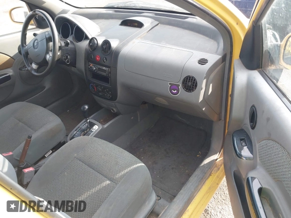 2004 Chevrolet Aveo LS with VIN KL1TJ62674B256250, listed as a IAAI auction lot 40861739 with 134,005 mi miles and . Bid and sale history available at DreamBid. Image 5.