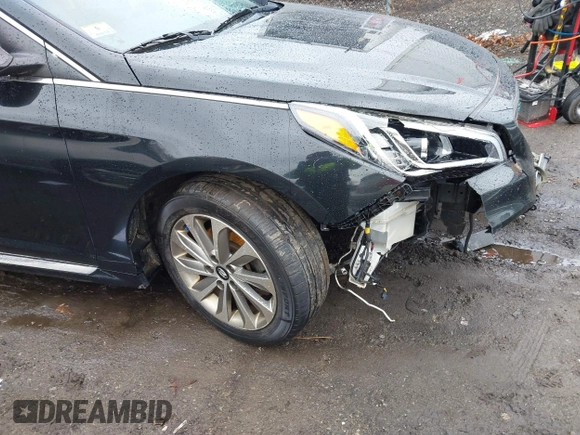 2017 Hyundai Sonata Sport with VIN 5NPE34AF1HH480121, listed as a IAAI auction lot 41823070 with 81,569 mi miles. Bid and sale history available at carsss.com. Image 18.