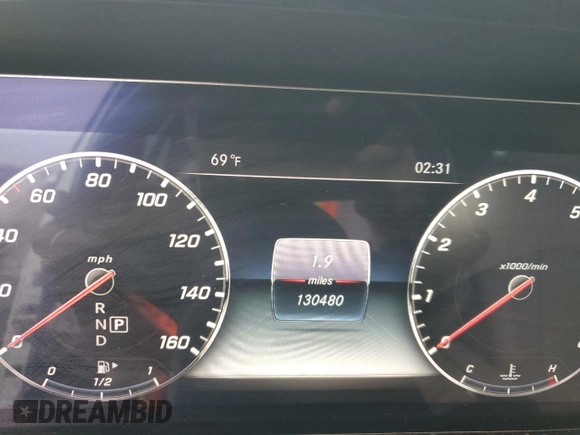2019 Mercedes-Benz E-Class E 300 with VIN WDDZF4JB1KA613597, listed as a Copart auction lot 41801775 with 130,480 mi miles and Clean Title. Bid and sale history available at carsss.com. Image 9.