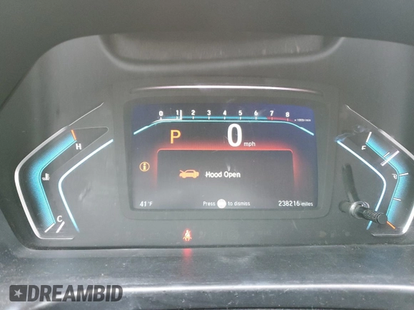 2018 Honda Odyssey EX-L with VIN 5FNRL6H74JB014179, listed as a Copart auction lot 47287415 with 238,216 mi miles and Salvage Title. Bid and sale history available at carsss.com. Image 9.