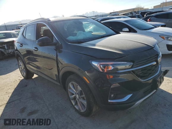 2023 Buick Encore GX Essence with VIN KL4MMFSL1PB112685, listed as a Copart auction lot 48693995 with 18,303 mi miles and Salvage title. Bid and sale history available at DreamBid. Image 4.