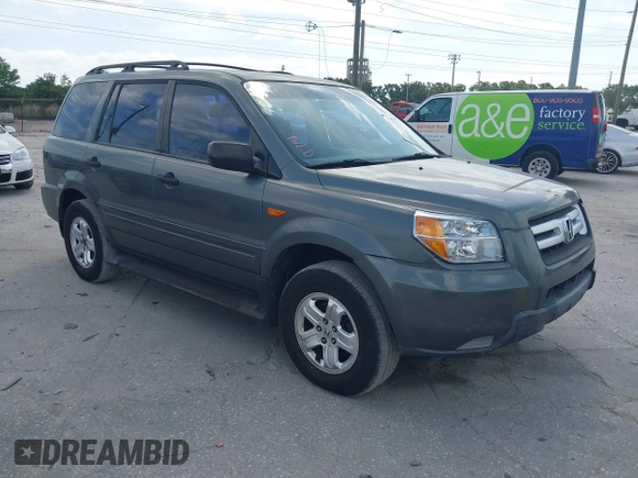2007 Honda Pilot LX z VIN 5FNYF28197B043497, wystawiony jako IAAI lot #42174438 z przebiegiem 165 453 mil mil oraz . Historia ofert i sprzedaży dostępna na DreamBid. Obrazek 1.