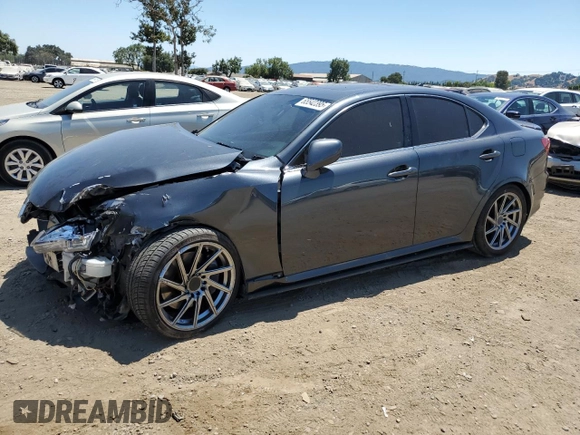 2007 Lexus IS 350 with VIN JTHBE262872008665, listed as a Copart auction lot 65542395 with 127,928 mi miles and Salvage title. Bid and sale history available at DreamBid. Image 1.