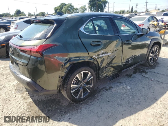 2022 Lexus UX with VIN JTHX3JBH9N2053479, listed as a Copart auction lot 70495194 with 36,481 mi miles and Salvage Title. Bid and sale history available at carsss.com. Image 3.