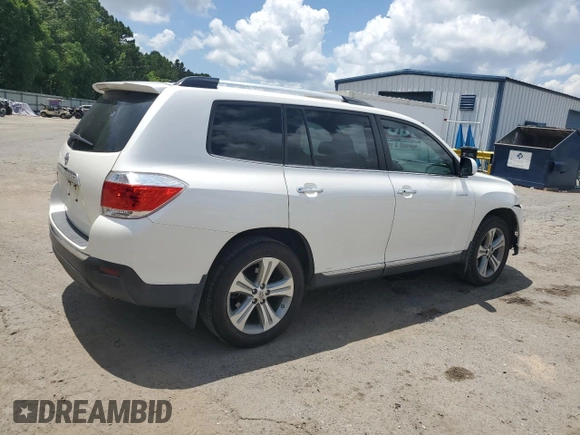 2012 Toyota Highlander Limited with VIN 5TDYK3EH0CS052470, listed as a Copart auction lot 62135025 with 136,043 mi miles and Salvage title. Bid and sale history available at DreamBid. Image 3.