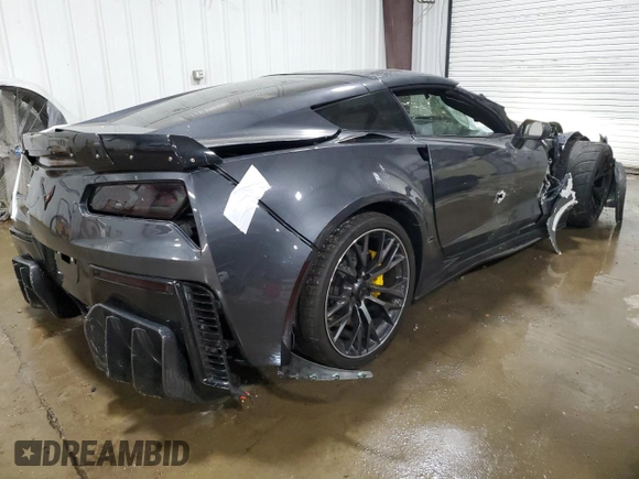 2017 Chevrolet Corvette Grand Sport 2LT with VIN 1G1YY2D72H5118623, listed as a Copart auction lot 57045665 with 23,711 mi miles and Salvage title. Bid and sale history available at DreamBid. Image 3.