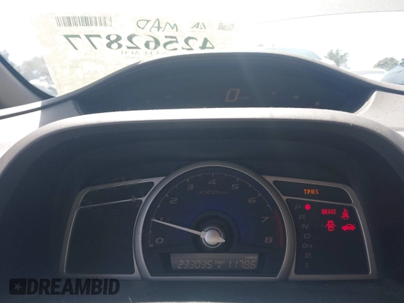 2008 Honda Civic LX with VIN 2HGFA16548H334752, listed as a IAAI auction lot 42562877 with 233,035 mi miles and . Bid and sale history available at DreamBid. Image 7.