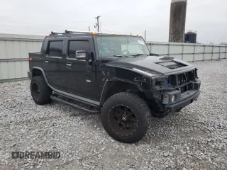 2007 Hummer H2 SUT with VIN 5GRGN22U17H111405, listed as a Copart auction lot 86380694 with 134,493 mi miles and Salvage Title. Bid and sale history available at carsss.com. Image 4.