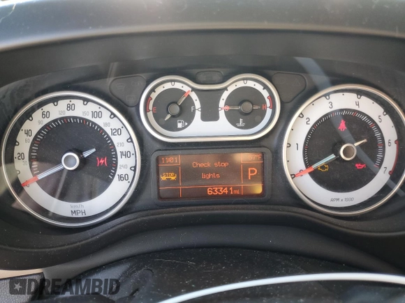 2014 FIAT 500L Lounge with VIN ZFBCFACH4EZ012452, listed as a Copart auction lot 83815124 with 63,341 mi miles and Salvage Title. Bid and sale history available at DreamBid. Image 9.