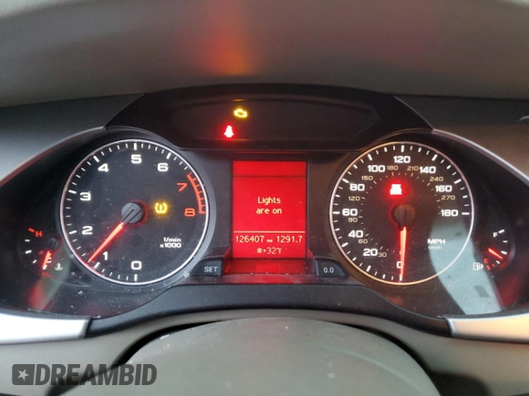 2012 Audi A4 Premium Plus с VIN WAUHFAFL6CN000985, выставлен на аукционе Copart как лот 85848214 с пробегом 126 407 миль миль и Списание • Salvage title. История ставок и продаж доступна на DreamBid. Изображение 9.