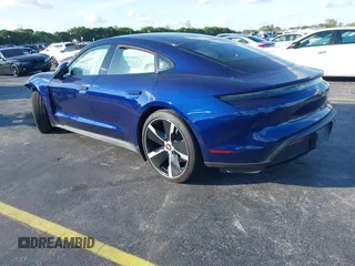 2022 Porsche Taycan with VIN WP0AA2Y17NSA14941, listed as a IAAI auction lot 41101582 with Not Provided miles and . Bid and sale history available at DreamBid. Image 3.