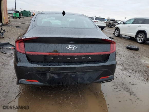 2020 Hyundai Sonata SEL with VIN 5NPEF4JA0LH028178, listed as a Copart auction lot 43072025 with 42,096 mi miles and Salvage Title. Bid and sale history available at carsss.com. Image 6.