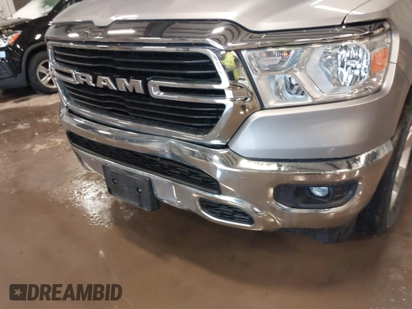 2021 Ram 1500 Big Horn with VIN 1C6RRFBG3MN781025, listed as a IAAI auction lot 41432426 with 59,323 mi miles. Bid and sale history available at carsss.com. Image 6.