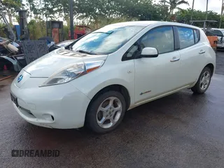2012 Nissan LEAF SL with VIN JN1AZ0CP2CT025331, listed as a IAAI auction lot 41819282 with 75,377 mi miles. Bid and sale history available at carsss.com. Image 2.