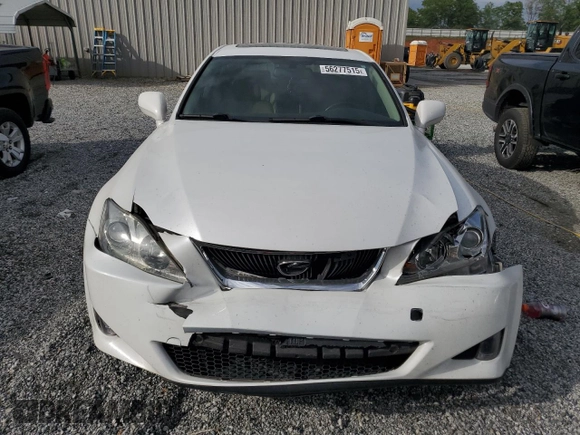 2008 Lexus IS 250 z VIN JTHBK262585065219, wystawiony jako Copart lot #56277515 z przebiegiem 233 780 mil mil oraz Szkoda całkowita • Salvage title. Historia ofert i sprzedaży dostępna na DreamBid. Obrazek 5.