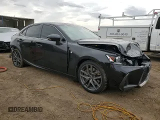 2019 Lexus IS with VIN JTHC81D27K5039163, listed as a Copart auction lot 52436405 with 94,252 mi miles and Salvage Title. Bid and sale history available at carsss.com. Image 4.
