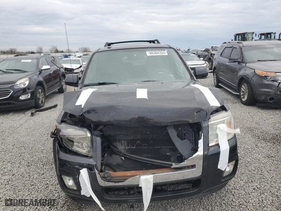 2011 Mercury Mariner Premier with VIN 4M2CN9H78BKJ04645, listed as a Copart auction lot 86304324 with 0 mi miles and Salvage Title. Bid and sale history available at carsss.com. Image 5.