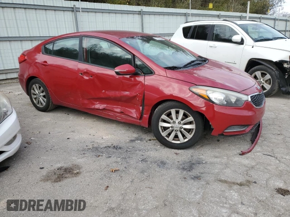 2015 Kia Forte LX with VIN KNAFX4A62F5382010, listed as a Copart auction lot 77977064 with 146,713 mi miles and Salvage Title. Bid and sale history available at carsss.com. Image 4.