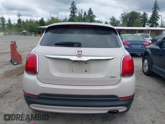 2016 FIAT 500X Lounge with VIN ZFBCFYDT0GP345757, listed as a IAAI auction lot 42539167 with 59,582 mi miles and . Bid and sale history available at DreamBid. Image 16.