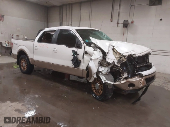 2014 Ford F-150 XL with VIN 1FTFW1ET9EKE72176, listed as a IAAI auction lot 41294576 with 129,677 mi miles. Bid and sale history available at carsss.com. Image 1.
