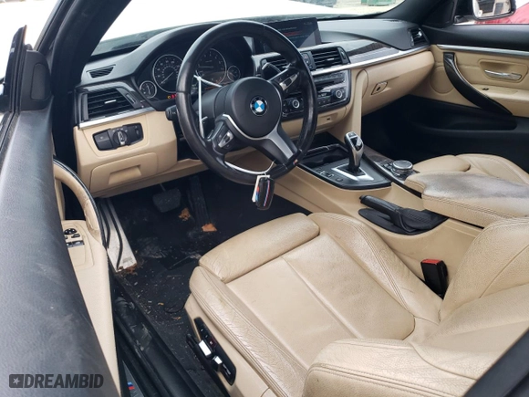 2017 BMW 4 Series 430i xDrive with VIN WBA4R9C55HK680834, listed as a Copart auction lot 81353604 with 125,176 mi miles and Salvage Title. Bid and sale history available at carsss.com. Image 8.