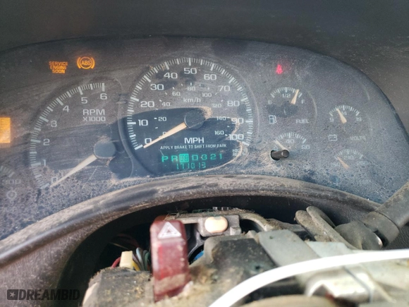 2000 Chevrolet Silverado 2500 with VIN 1GCGK24U3YE263454, listed as a Copart auction lot 80294994 with 171,013 mi miles and Salvage Title. Bid and sale history available at carsss.com. Image 9.