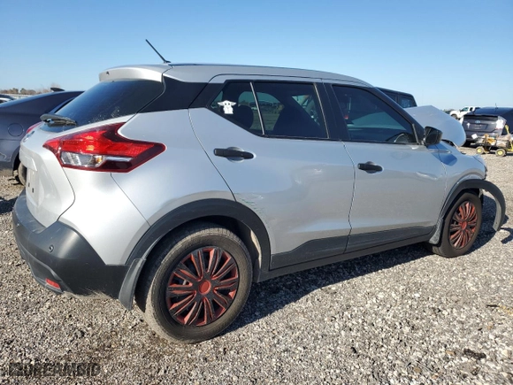 2020 Nissan Kicks S with VIN 3N1CP5BV5LL563408, listed as a Copart auction lot 43197625 with 64,195 mi miles and Salvage Title. Bid and sale history available at carsss.com. Image 3.