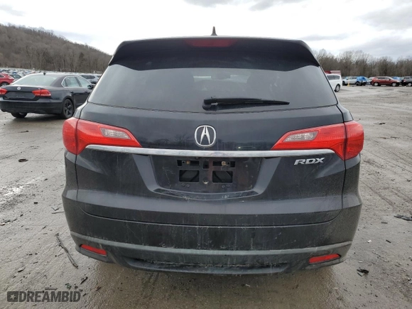 2013 Acura RDX with VIN 5J8TB3H38DL001619, listed as a Copart auction lot 47689225 with 0 mi miles and Salvage Title. Bid and sale history available at carsss.com. Image 6.