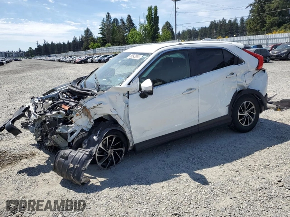 2020 Mitsubishi Eclipse Cross ES z VIN JA4AS3AA5LZ006877, wystawiony jako Copart lot #56543935 z przebiegiem 90 417 mil mil oraz Szkoda całkowita • Salvage title. Historia ofert i sprzedaży dostępna na DreamBid. Obrazek 1.