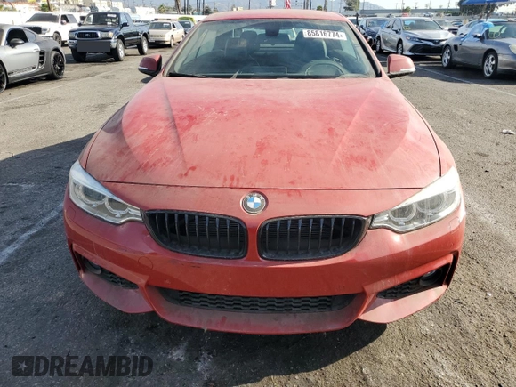 2016 BMW 4 Series 435i z VIN WBA3T3C57G5A41364, wystawiony jako Copart lot #85816774 z przebiegiem 23 994 mil mil oraz Szkoda całkowita • Salvage title. Historia ofert i sprzedaży dostępna na DreamBid. Obrazek 5.