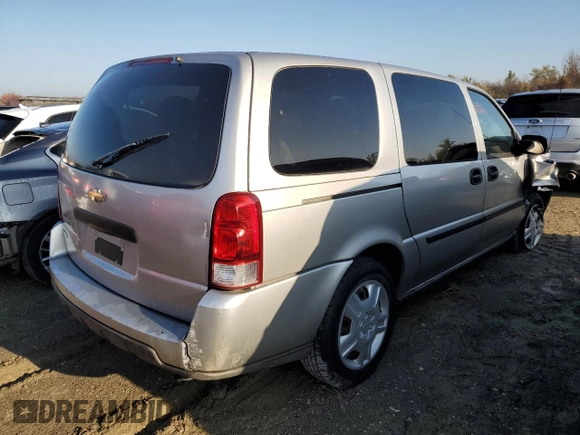 2008 Chevrolet Uplander LS with VIN 1GNDV23W38D204477, listed as a Copart auction lot 80031134 with 125,111 mi miles and Salvage Title. Bid and sale history available at carsss.com. Image 3.