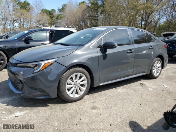 2024 Toyota Corolla Hybrid LE with VIN JTDBCMFEXR3050524, listed as a Copart auction lot 50229295 with 6,004 mi miles and Salvage Title. Bid and sale history available at carsss.com. Image 1.