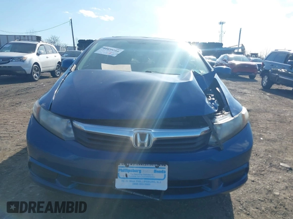2012 Honda Civic EX-L with VIN 19XFB2F90CE300378, listed as a IAAI auction lot 41875204 with Not Provided miles and . Bid and sale history available at DreamBid. Image 11.