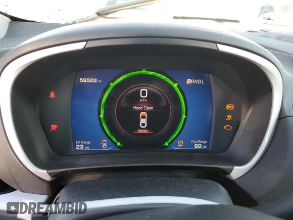 2017 Chevrolet Volt LT with VIN 1G1RC6S56HU209461, listed as a Copart auction lot 38639773 with 59,503 mi miles. Bid and sale history available at carsss.com. Image 9.
