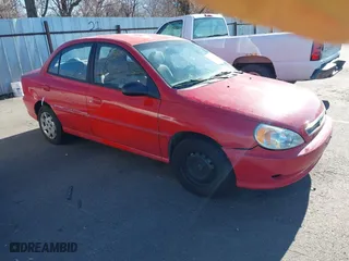 2002 Kia Rio with VIN KNADC123126182360, listed as a IAAI auction lot 41526651 with 82,052 mi miles. Bid and sale history available at carsss.com. Image 1.