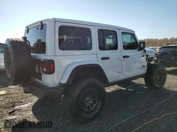 2022 Jeep Wrangler Unlimited Rubicon with VIN 1C4JJXFG2NW125360, listed as a Copart auction lot 76773624 with 22,978 mi miles and Salvage title. Bid and sale history available at DreamBid. Image 3.