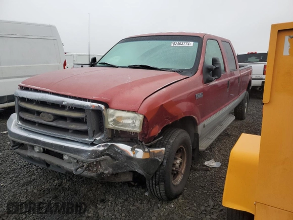 2002 Ford F-350 XL with VIN 1FTSW31FX2EC73836, listed as a Copart auction lot 82403774 with 188,898 mi miles and Salvage title. Bid and sale history available at DreamBid. Image 2.
