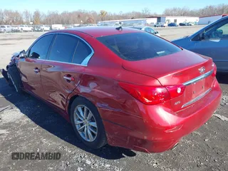 2014 Infiniti Q50 Premium with VIN JN1BV7AR4EM697482, listed as a IAAI auction lot 40844403 with 86,577 mi miles and . Bid and sale history available at DreamBid. Image 3.