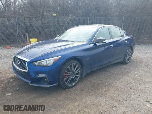 2019 Infiniti Q50 Red Sport 400 с VIN JN1FV7AR5KM830361, выставлен на аукционе IAAI как лот 41775286 с пробегом 51 613 миль миль и . История ставок и продаж доступна на DreamBid. Изображение 18.