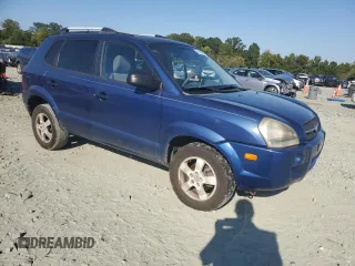 2008 Hyundai Tucson GLS with VIN KM8JM12B98U732348, listed as a Copart auction lot 75002864 with 180,088 mi miles and Salvage Title. Bid and sale history available at carsss.com. Image 4.