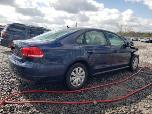 2012 Volkswagen Passat S w/Appearance with VIN 1VWAH7A36CC022681, listed as a Copart auction lot 49218175 with 202,902 mi miles and Salvage Title. Bid and sale history available at carsss.com. Image 3.