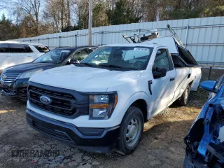 2023 Ford F-150 XL with VIN 1FTMF1CB1PKE33005, listed as a Copart auction lot 44924015 with 54,918 mi miles and Salvage Title. Bid and sale history available at carsss.com. Image 1.