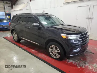 2021 Ford Explorer XLT with VIN 1FMSK8DH1MGB87422, listed as a Copart auction lot 52483205 with 52,479 mi miles and Clean Title. Bid and sale history available at DreamBid. Image 4.