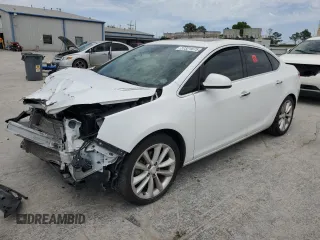 2013 Buick Verano Group with VIN 1G4PS5SK4D4115523, listed as a Copart auction lot 57321675 with 130,735 mi miles and Salvage title. Bid and sale history available at DreamBid. Image 1.