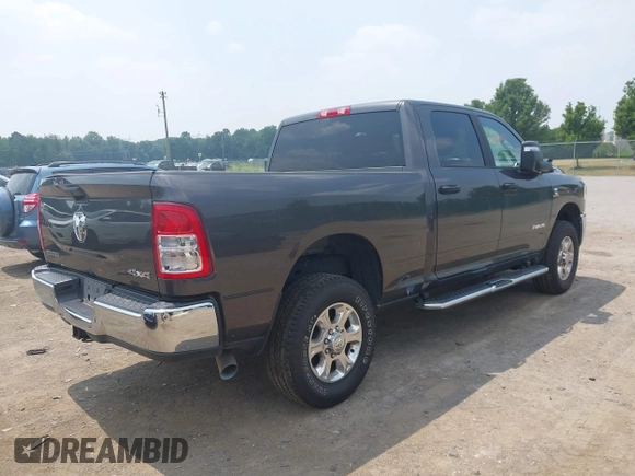 2024 Ram 2500 Big Horn with VIN 3C6UR5DL5RG266607, listed as a IAAI auction lot 42710651 with 5,333 mi miles and . Bid and sale history available at DreamBid. Image 4.