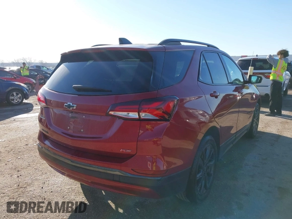 2022 Chevrolet Equinox RS with VIN 2GNAXMEV0N6138347, listed as a IAAI auction lot 41655277 with 26,526 mi miles and . Bid and sale history available at DreamBid. Image 4.