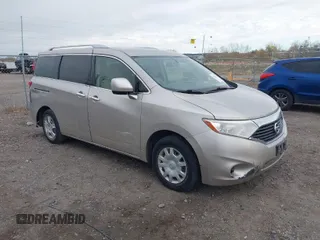 2012 Nissan Quest SL with VIN JN8AE2KP3C9041495, listed as a IAAI auction lot 40862428 with 204,371 mi miles. Bid and sale history available at carsss.com. Image 1.