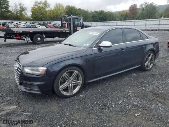 2015 Audi S4 Premium Plus with VIN WAUDGAFL9FA125132, listed as a Copart auction lot 72903834 with 0 mi miles and Salvage Title. Bid and sale history available at carsss.com. Image 1.