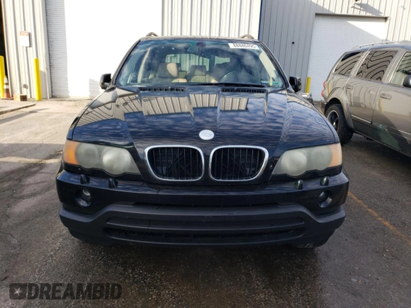 2001 BMW X5 3.0i with VIN WBAFA53591LM82573, listed as a Copart auction lot 88880495 with 221,980 mi miles and Salvage Title. Bid and sale history available at carsss.com. Image 5.
